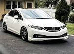 13-15 Honda Civic 4DR Sedan Modulo Style Front Bumper Lip Spoiler - PU