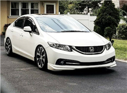 13-15 Honda Civic 4DR Sedan Modulo Style Front Bumper Lip Spoiler - PU