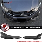 Fits 14-15 Honda Civic 2DR Coupe HF-P Front Bumper Lip Splitter - PU