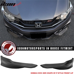 Fits 14-15 Honda Civic 2DR Coupe HF-P Front Bumper Lip Splitter - PU