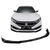 19-20 Honda Civic IKON Style Front Bumper Lip 3Pcs Gloss Black