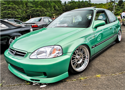 99-00 Honda Civic EK BYS Style Front Bumper Lip Spoiler PU
