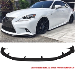 14-16 Lexus IS250 IS350 F Sport Only AG Style Front Bumper Lip Urethane PU