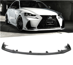 17-20 Lexus IS AR Style Front Bumper Lip Matte Black - PP
