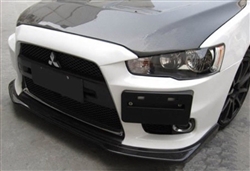 R Style Fits 08-15 Mitsubishi Evolution EVO X 10 Front Bumper Lip