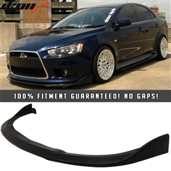 Fits 09-15 Mitsubishi Lancer CS Front Bumper Lip for Ralliart GT GTS Models
