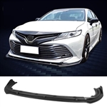 2018-2020 Toyota Camry XLE LE V2 Style Matte Front Bumper Lip PP 3PC