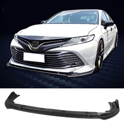 2018-2020 Toyota Camry XLE LE V2 Style Matte Front Bumper Lip PP 3PC