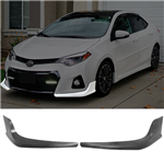 14-16 TOYOTA COROLLA S FRONT BUMPER LIP 2 PIECES - PU