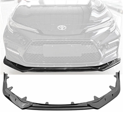 20-22 Toyota Corolla SE XSE 4D Gloss Black 3PC Front Bumper Lip