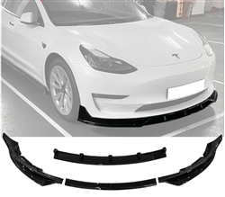 2017-2023 Tesla Model 3 4PC Front Bumper Lip