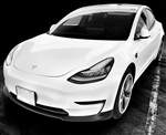 17-19 Tesla Model 3 IK Style Style Front Bumper Lip Matte Black - PP