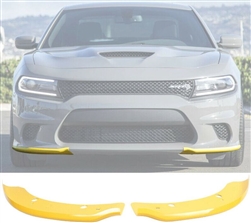 15-19 Dodge Charger SRT Scat Pack Front Bumper Lip Splitter Guard Pair