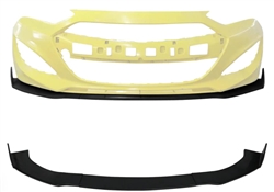 2013-2016 Hyundai Genesis Coupe IKON Style Blcak Front Bumper Lip PU