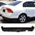 2006-2011 Honda Civic 4 Dr Mugen RR Rear Bumper Lip Spoiler Bodykit Polyurethane (With Led Light)