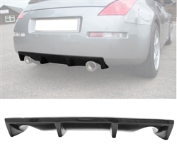 03-09 Nissan 350Z Z33 Carbon Fiber Rear Bumper Diffuser Lip Spoiler - CF