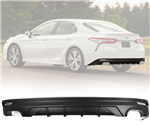 2018-2023 Toyota Camry V3 Matte Black Rear Bumper Lip Diffuser - PP