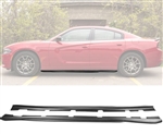 11-22 DODGE CHARGER SIDE SKIRTS EXTENSION MATTE BLACK - PP