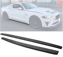 15-23 Ford Mustang Side Skirts Extension OE Textured Black PP
