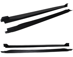 15-23 Mustang Side Skirts 2 Fin Style Rocker Panel Extension Side Skirts PP