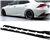 14-20 LEXUS IS250 IS300 IS350 AR SIDE SKIRTS MATTE BLACK - PP