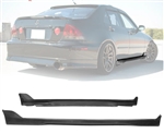 2001-2005 Lexus IS300 TRD Style Unpainted Black Side Skirts PU