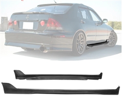 2001-2005 Lexus IS300 TRD Style Unpainted Black Side Skirts PU