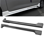 2020-2022 Toyota Corolla Sedan Matte Black Side Skirts Rocker Panel PP