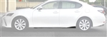 2016-2019 Lexus GS F Sport Matte Black Side Skirts Rocker Panel PP