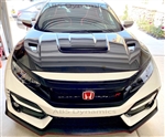 16-21 HONDA ALL CIVIC 2/4/5DR HATCH TYPE-R VARIS STYLE CARBON FIBER HOOD
