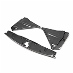 Carbon fiber cooling panel set for 2009-2024 Nissan GT-R - 3 pcs