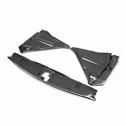 Carbon fiber cooling panel set for 2009-2024 Nissan GT-R - 3 pcs