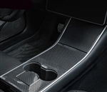 2017-2020 Tesla Model 3 Gloss Carbon style Console Box Cover