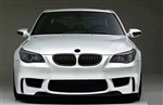 04-10 BMW E60 1M STYLE FRONT BUMPER COVER WITH FOGLIGHT COVER AND DELETE.