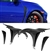 16-20 Honda Civic 4dr Type-R Style Metal Fender Set W/ Vent Insert Unpaint