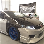 12-14 HONDA CIVIC 4DR CARBON FIBER FENDER Js Style