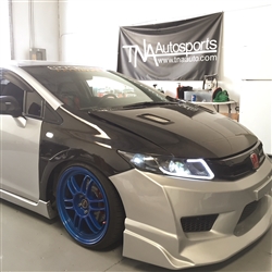 12-14 HONDA CIVIC 4DR CARBON FIBER FENDER Js Style