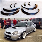 2004-2005 Subaru Impreza WRX STi   Wide Body Fender Flares Overfenders karlton style