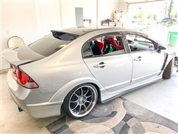 06-11 Honda Civic 4 Door M&M Style FRP Rear Fender Flares Set