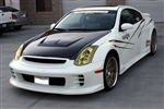 JS-STYLE CARBON FIBER HOOD FOR 2003-2007 INFINITI G35 2DR