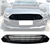 18-23 Ford Mustang Front Upper Grid Grille Matte Black - ABS