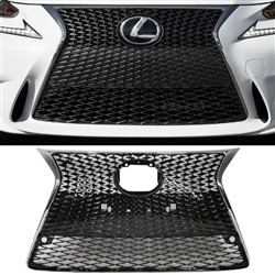 14-16 Lexus IS250 IS350 FSport Direct Replacement Front Mesh Grille - ABS