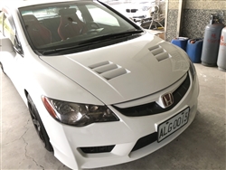 06-11 HONDA CIVIC JDM M STYLE HOOD PUR PLASTIC UNPAINTED