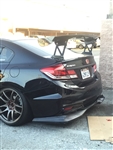 js racing style carbon fiber spoiler civic 2012+  4door / 2door