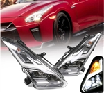 2009-2024 Nissan R35 GTR LED DRL Headlights(Upgrade 09-16 to 17+)