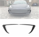 2017-2023 Tesla Model 3 Carbon Fiber Print Fog Light Trims
