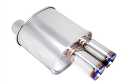 F-RT Turbo Dual Burnt Tip Muffler