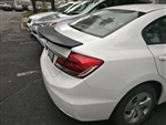 13-15 HONDA CIVIC 4DR TYPE-A REAR TRUNK DUCK TAIL SPOILER ABS UNPAINT