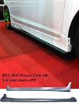 12-14 HONDA CIVIC 4DR JDM TYPE-R SIDE SKIRT SET 2PCS W/ PP