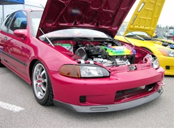 Crow Style Bumper with Carbon Fiber Lip 92-95 civic 2dr/3dr